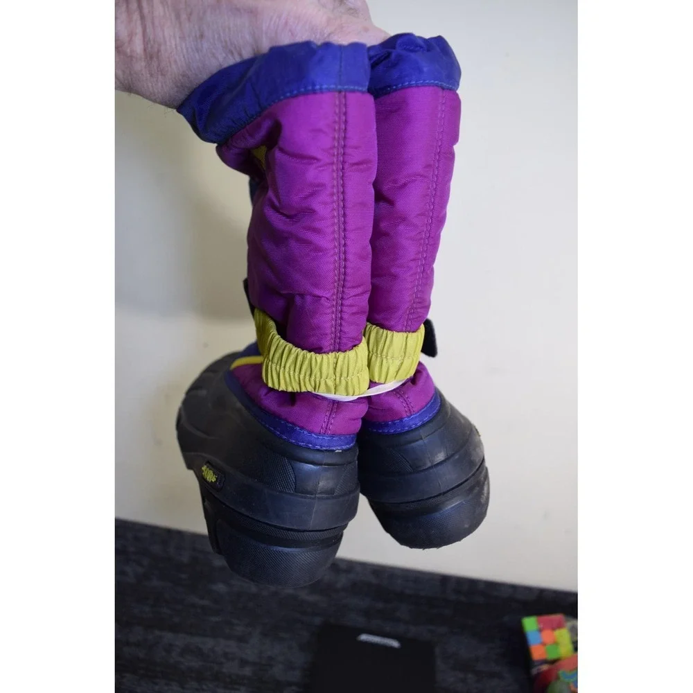 Sorel Women's Flurry Size 4 Waterproof Winter Snow Boots Insulated Lined Purple